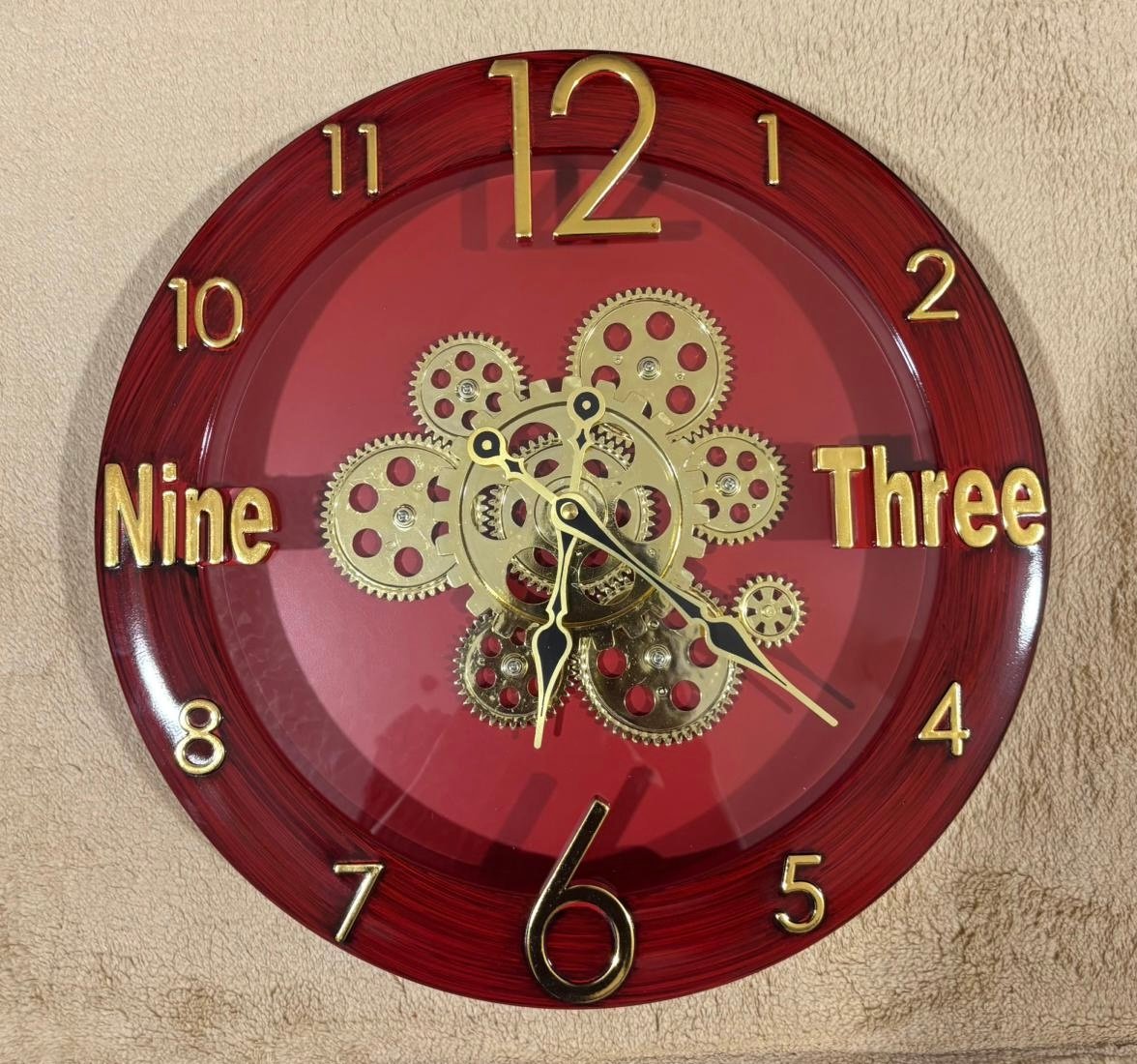 GEAR WALL CLOCK ROUND SHAPED