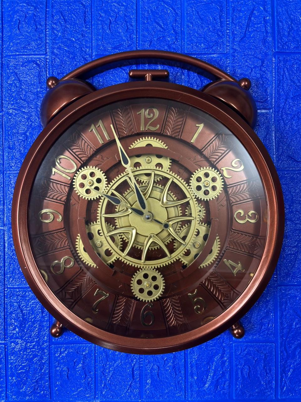 ALARM  DESING GEAR WALL CLOCK