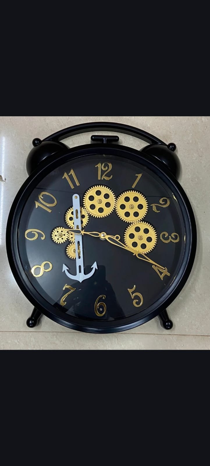 ALARM  DESING GEAR WALL CLOCK