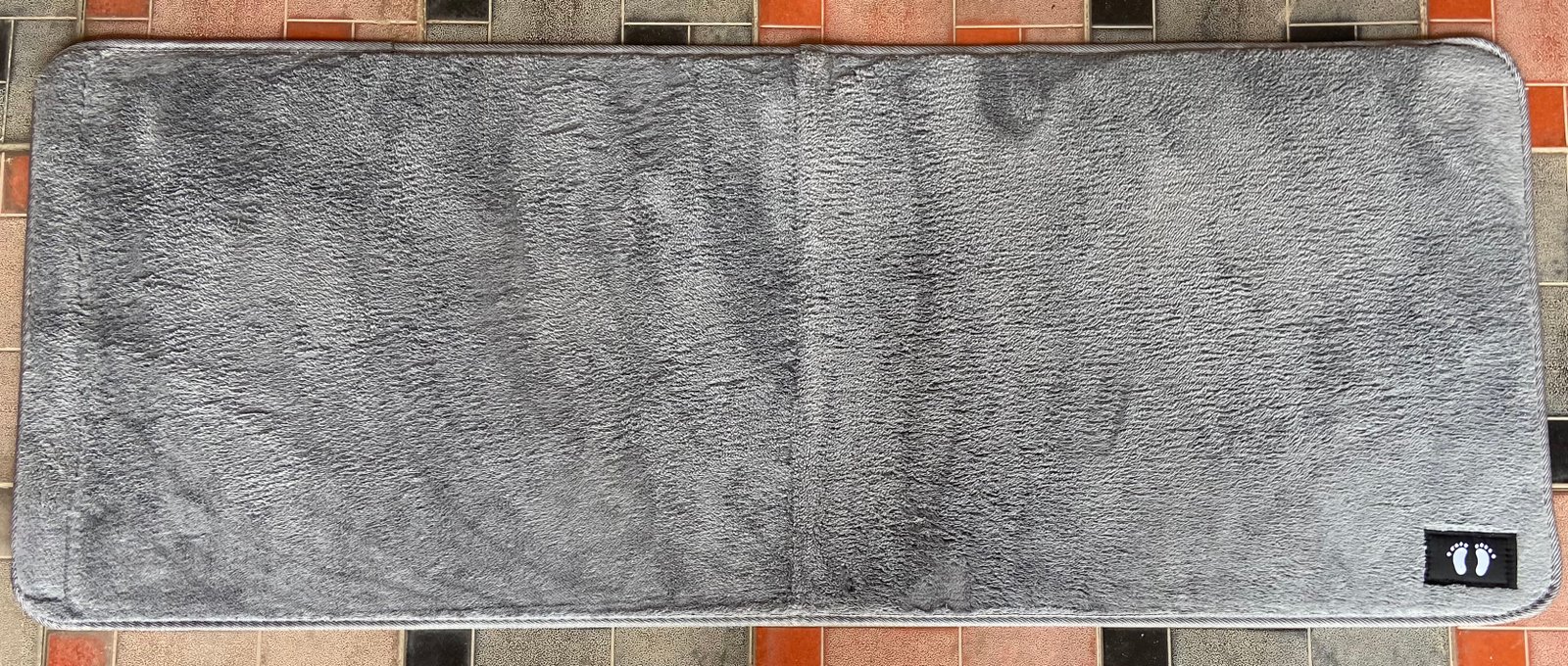 Ultra-Soft Grey Microfiber Plush Floor Runner Mat | Kitchen |