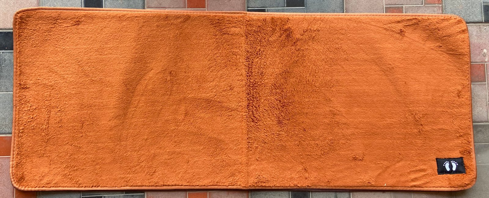Ultra-Soft Microfiber Long Floor Runner Mat - Terracotta Orange | Kitchen use |