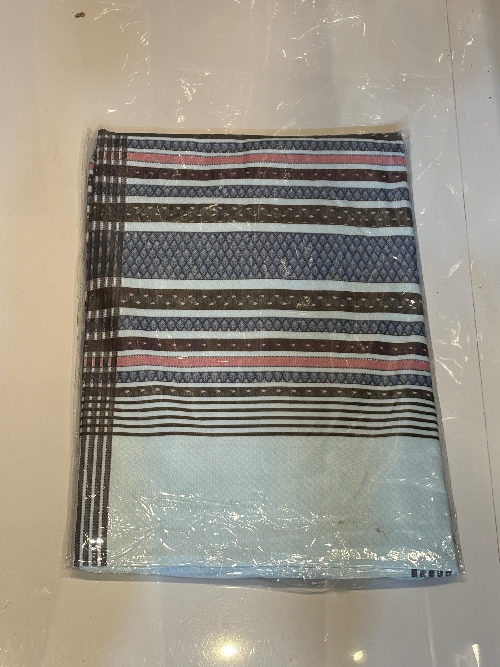 Traditional Geometric Patterned Striped Cotton bedsheet | (7/8) BEDSHEETS  | with pillow covers | regular use |