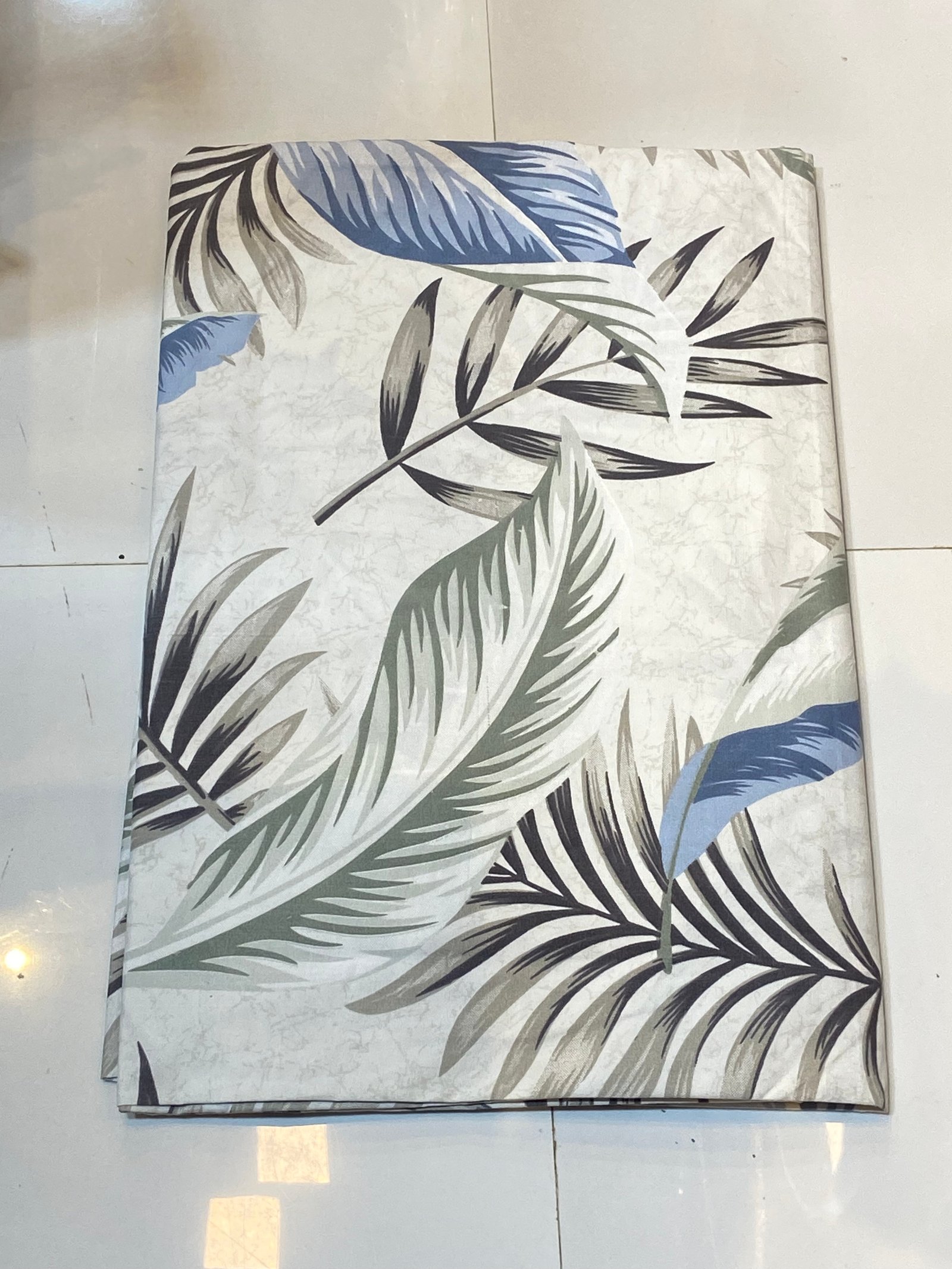 Tropical Leaf | Botanical Printed Decor Fabric BedSheet | (7/8) BEDHSEETS | with pillow covers | regular use |